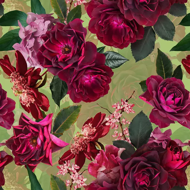 Tischdecke Vintage Sommer Rosen Garten