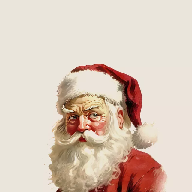 Bettwäsche Vintage Weihnachtsmann