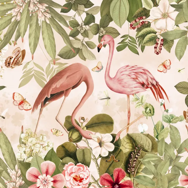 Tischset Flamingos im Dschungel