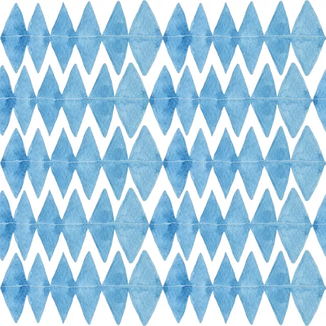 Tischset Blau Weiße Rhomben
