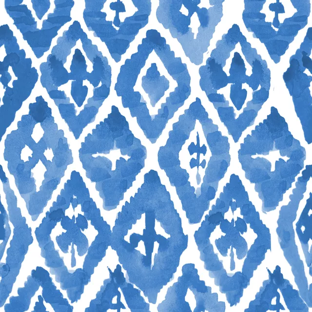 Shibori Blaue Rhomben