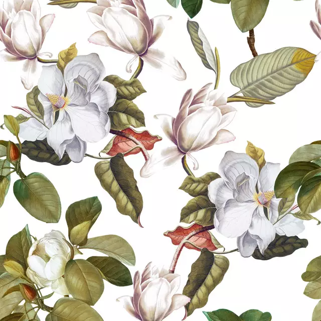 Vintage Magnolien Blüten