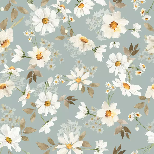 Streublümchen Margeriten grau