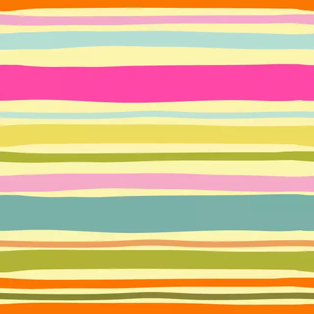 Retro Bunte Sommer Streifen