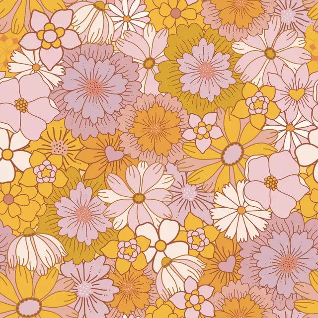 Retro Sommer Blumen 1