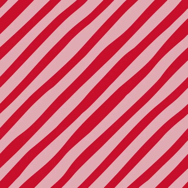 Kissen Diagonal Streifen Rot/Pink
