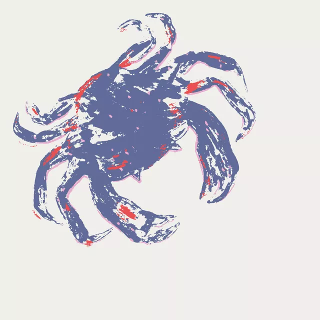 Kissen Krebs Print