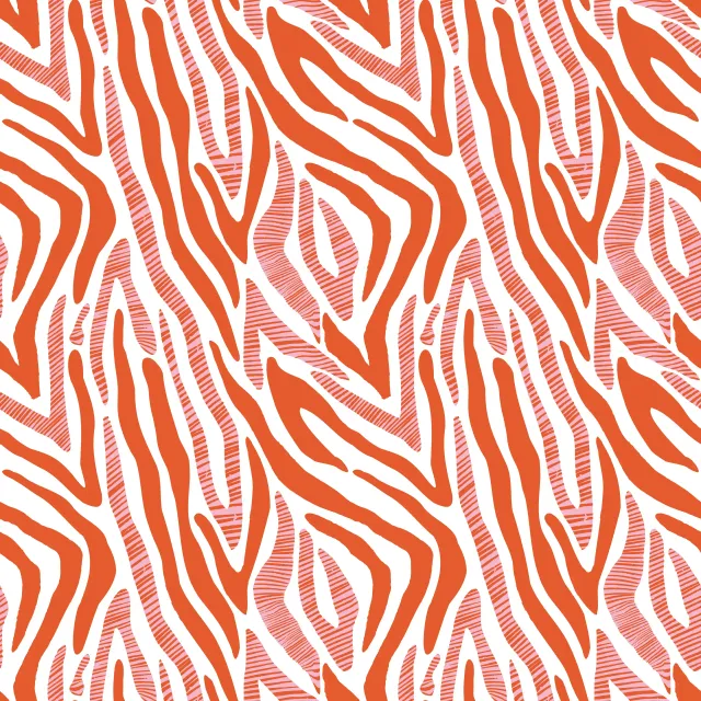 Tischläufer Zebramuster orange