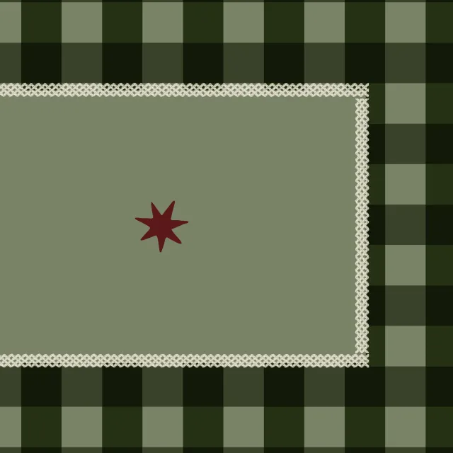 Tischset Gingham Stern