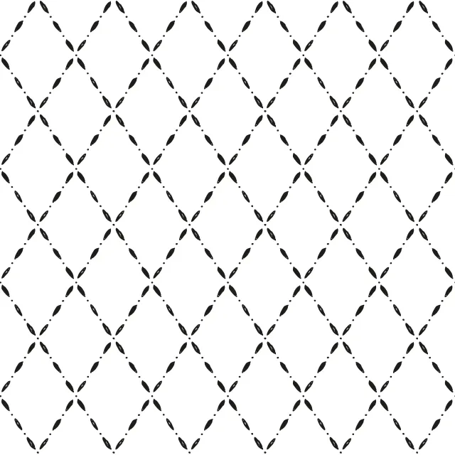 Bettwäsche Rautenmuster schwarz-weiß