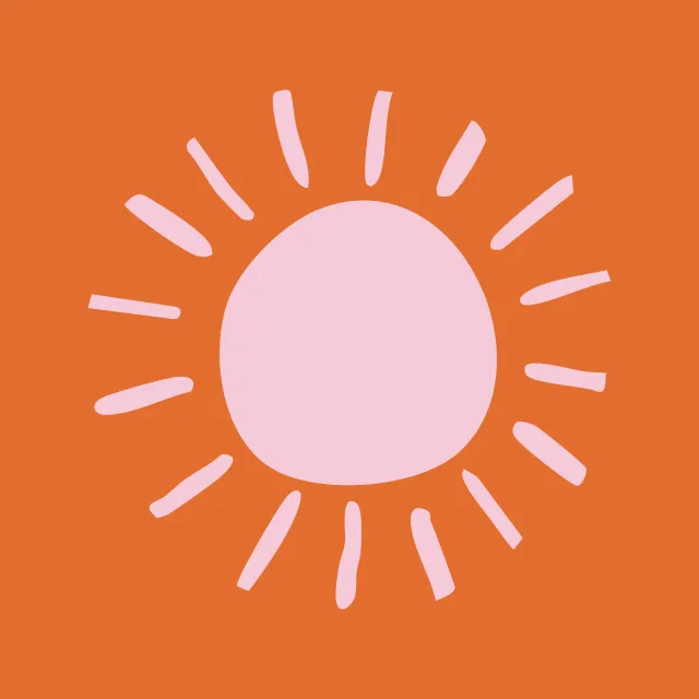 Bankauflage Sonne orange