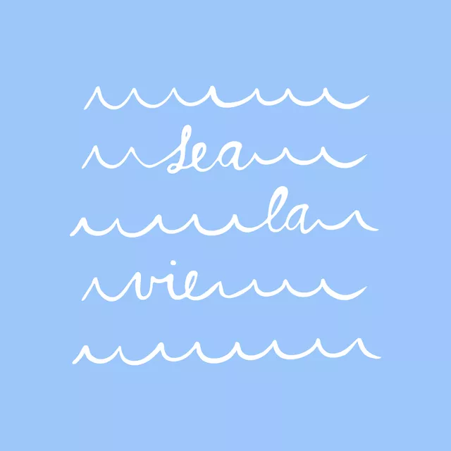 Kissen Sea la vie