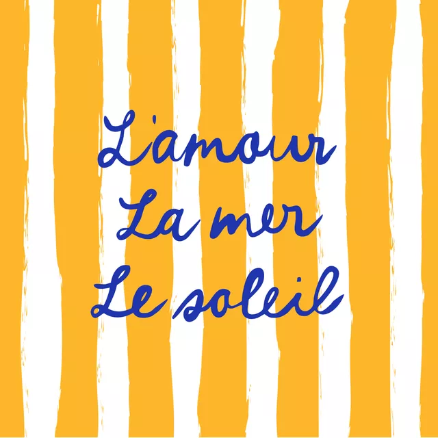 Kissen L'amour La mer Le soleil