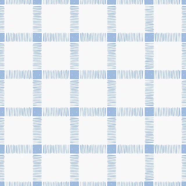 Kissen Karo blau