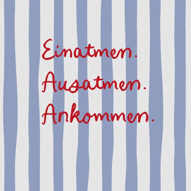 Kissen Einatmen - Ausatmen - Ankommen