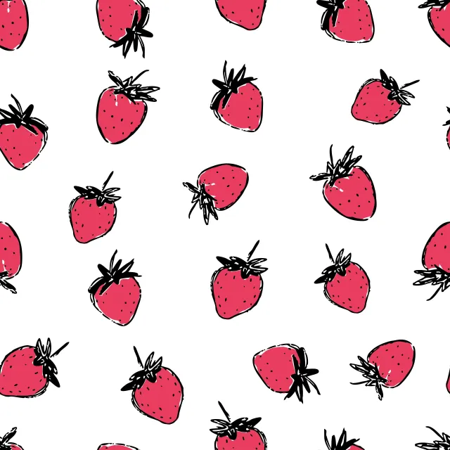 Kissen Erdbeeren