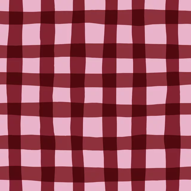 Kissen Karomuster rot-rosa