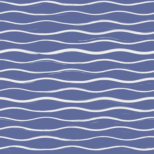 Waves Allover blau