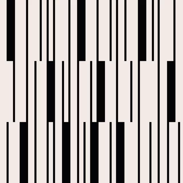 Tischläufer Lines & Stripes | schwarz