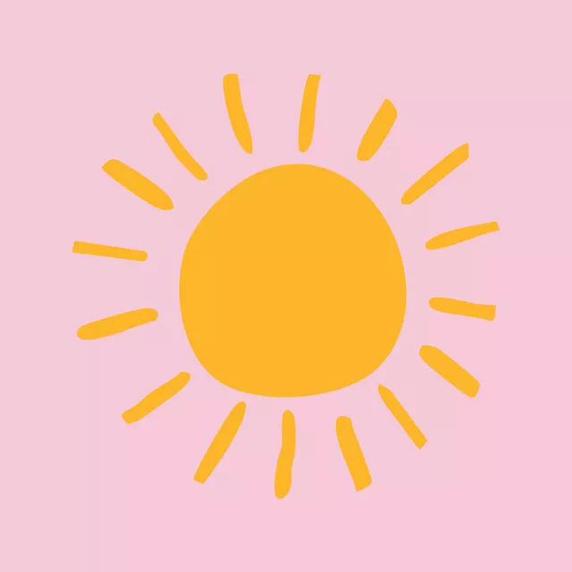 Tischset Sonne