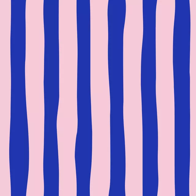 Sitzkissen Streifen blau-rosa