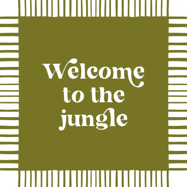 Kissen Welcome to the jungle
