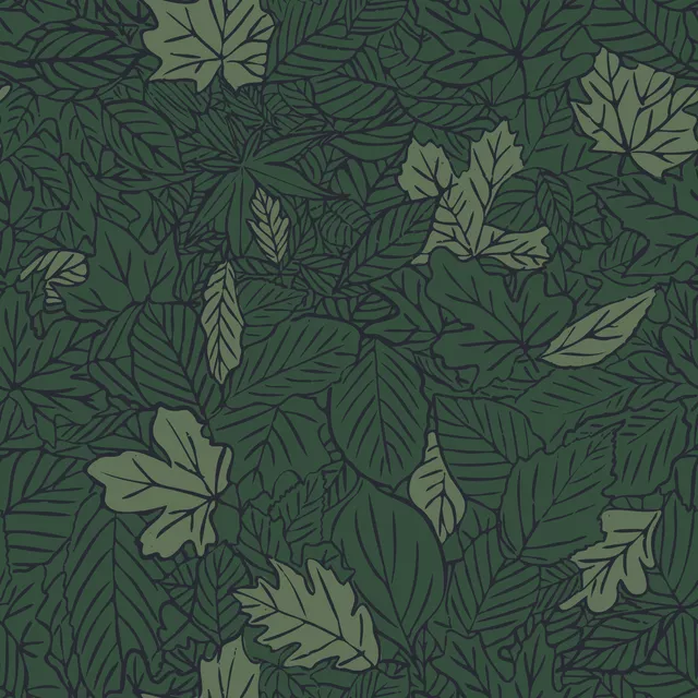 Bettwäsche Rain of Leaves verde