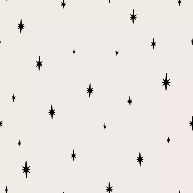 Tischset Little stars | schwarz