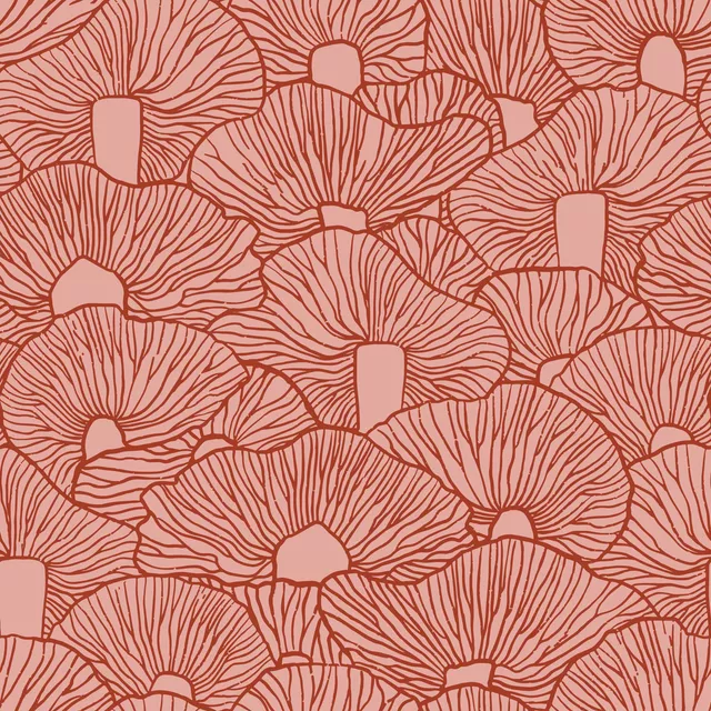 Tischdecke Sea of mushrooms red