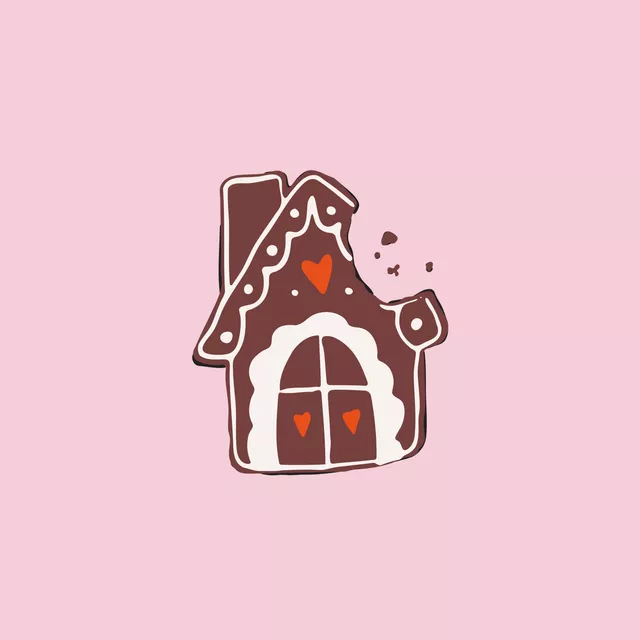Kissen Lebkuchen Haus
