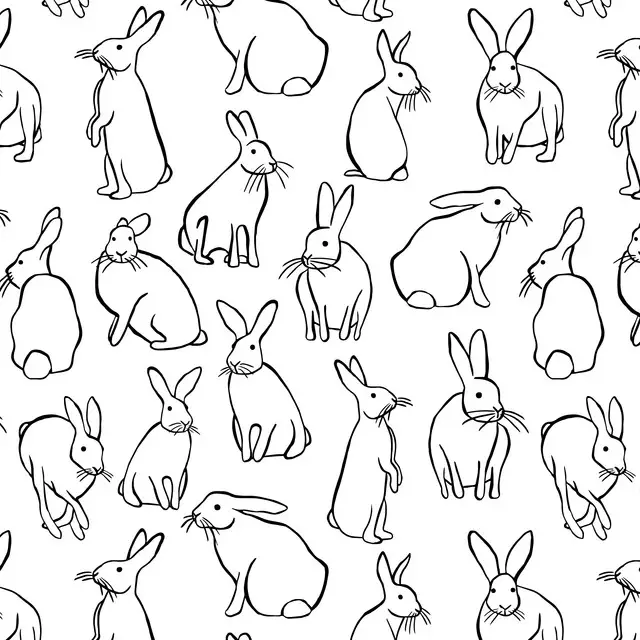 Tischläufer Bunnies White