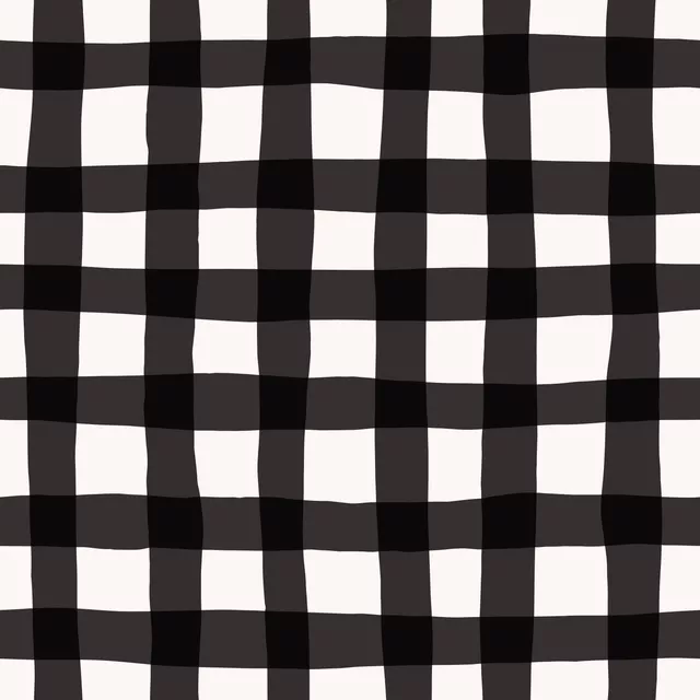 Tischdecke Karomuster schwarz