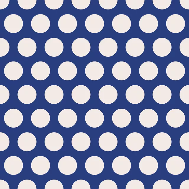 Polkadots | blau-offwhite