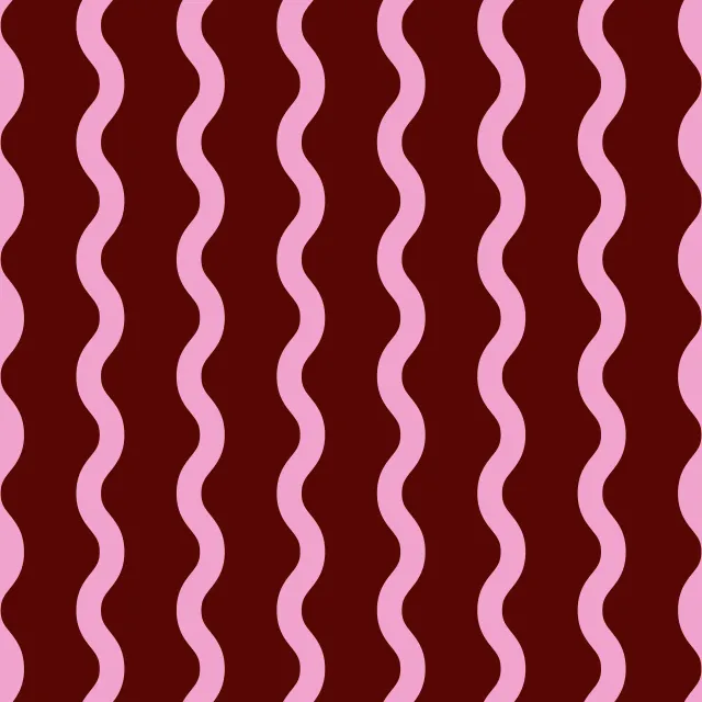 Kissen Wellenlinien bordeaux pink