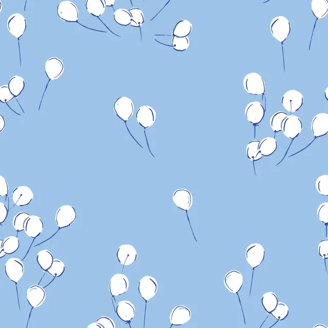 Bettwäsche Luftballons blau