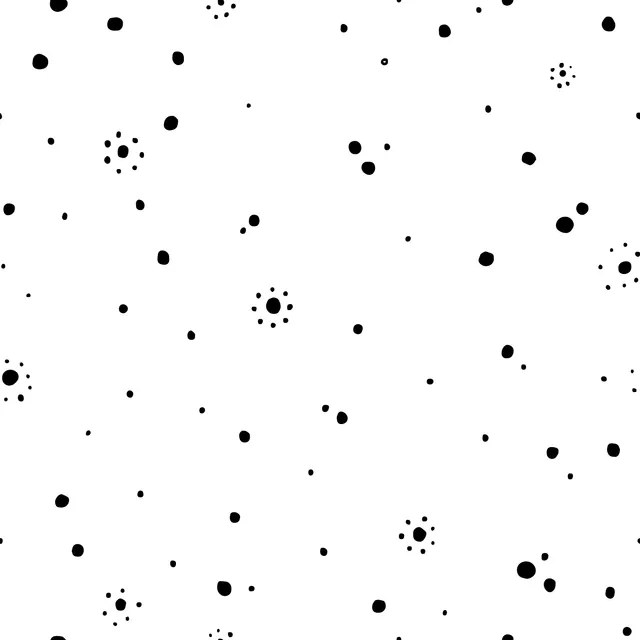 Bettwäsche Sun Dots | schwarz weiss