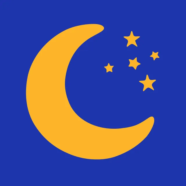 Geschirrtücher Mond & Sterne blau