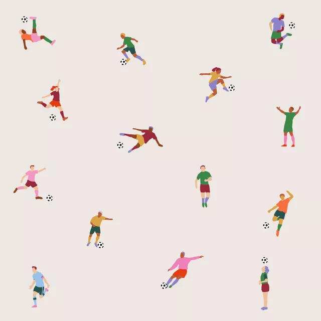 Bettwäsche Fußball Muster 1