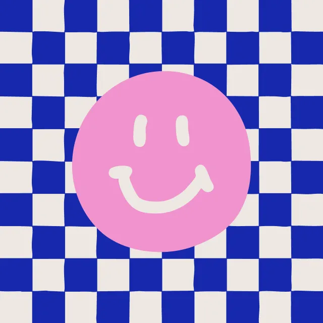 Servietten Checks Smiley