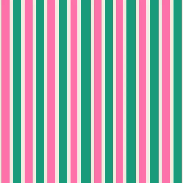Kissen Stripes Pink Green Beige