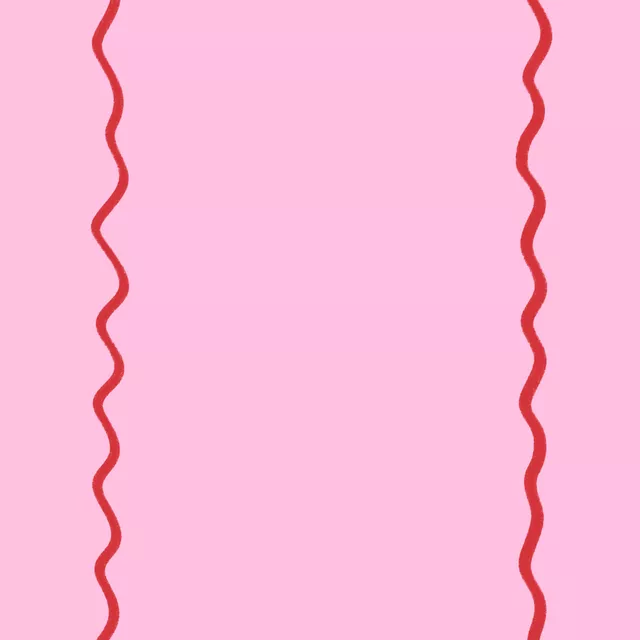 Tischläufer Rand Pink Rot