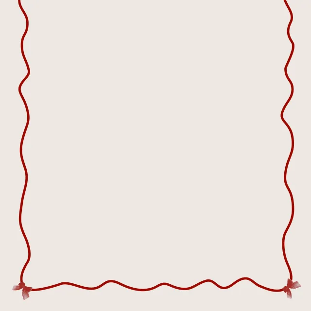 Tischdecke Rahmen mit Schleifen