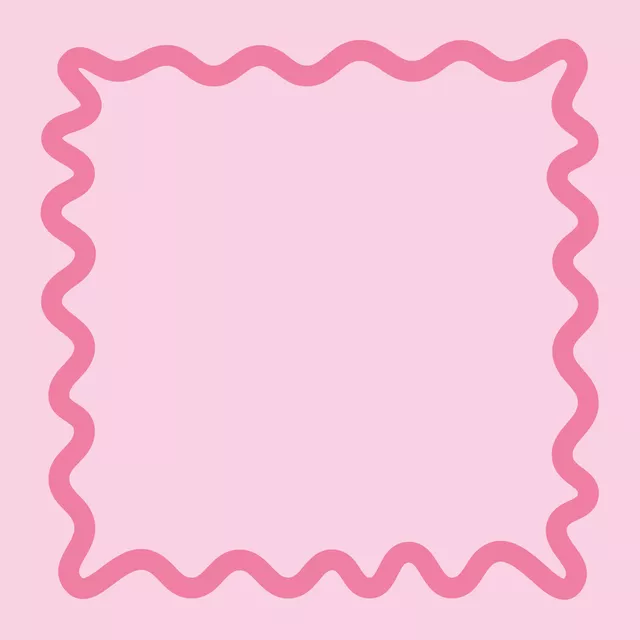Kissen Wellenrand Rosa