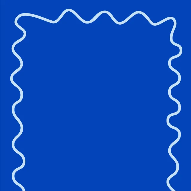 Wellenrand Blau