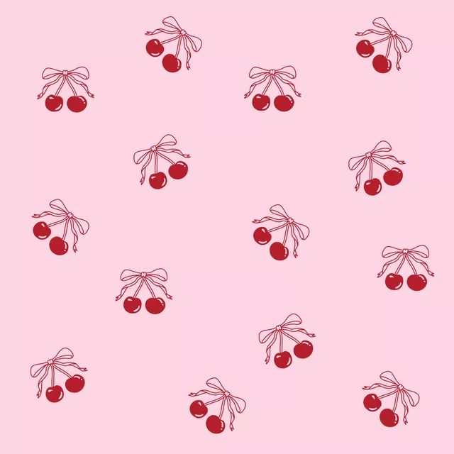 Tischdecke Kirschen Rosa