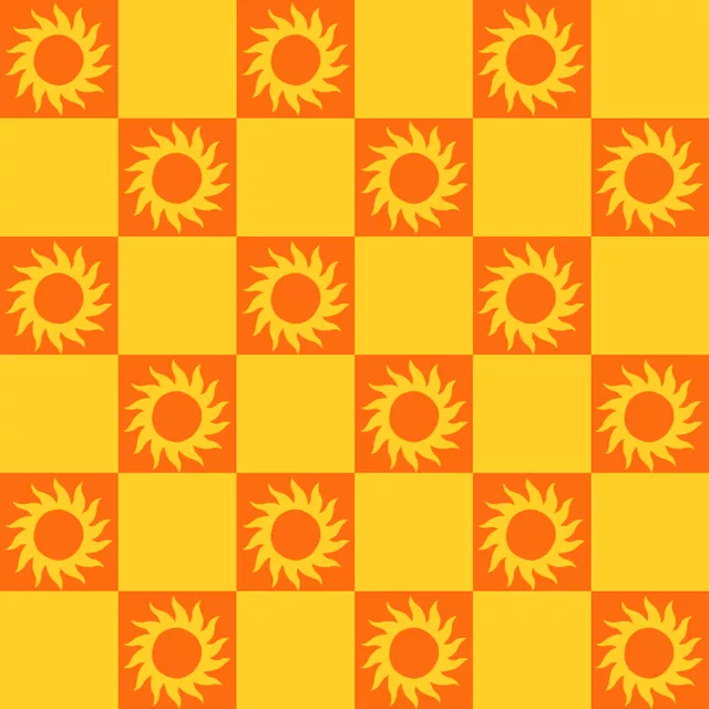 Kissen Checks Sun