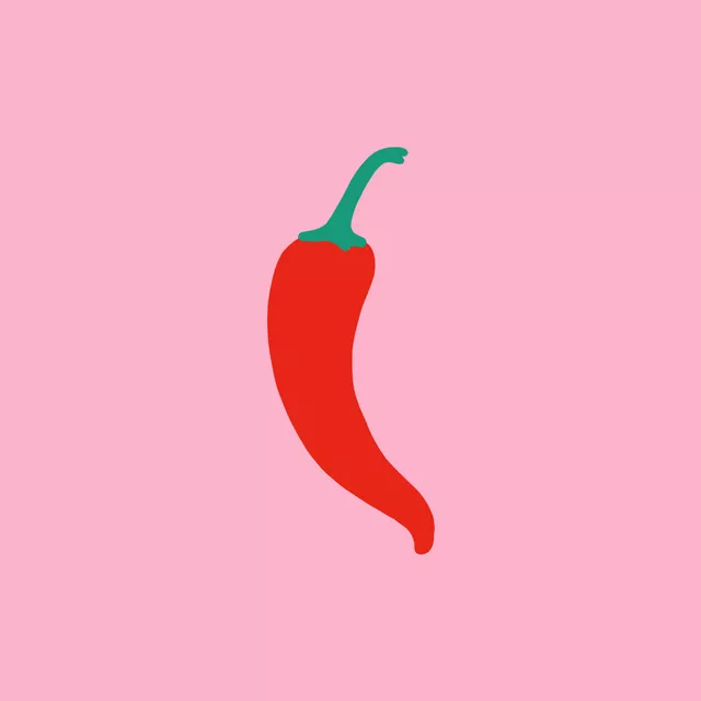 Kissen Chilli Pattern Pink