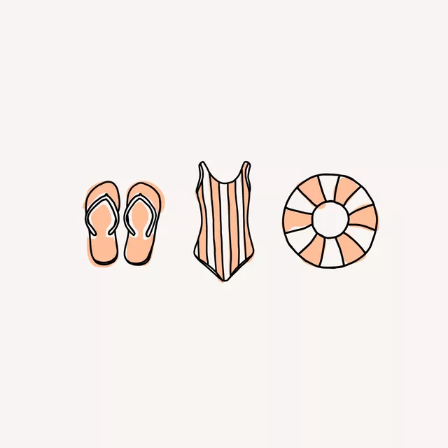 Tischset Sommer Essentials Orange