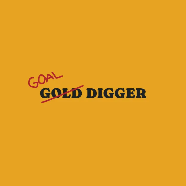 Kissen Goal Digger Gold