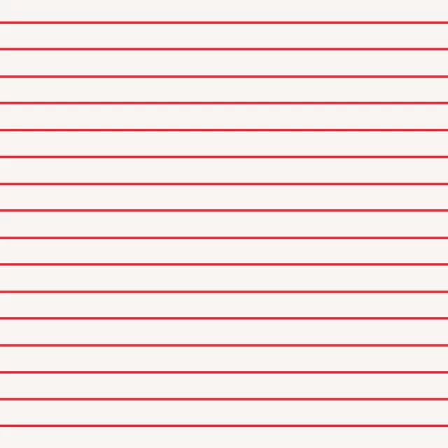 Sitzkissen Hand Drawn Lines Rot